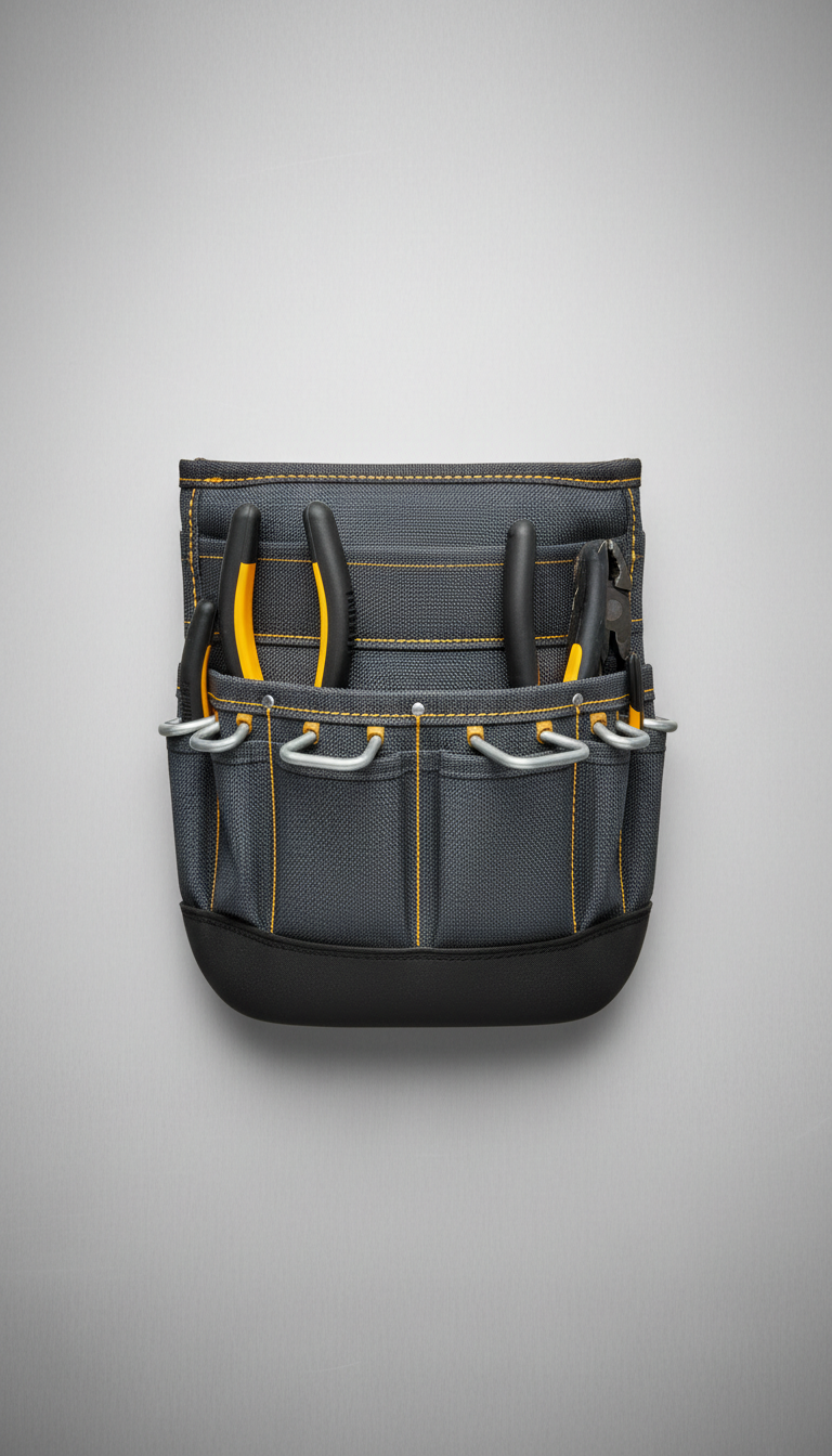 Professional Electrician's Utility Pouch Reinforced Canvas