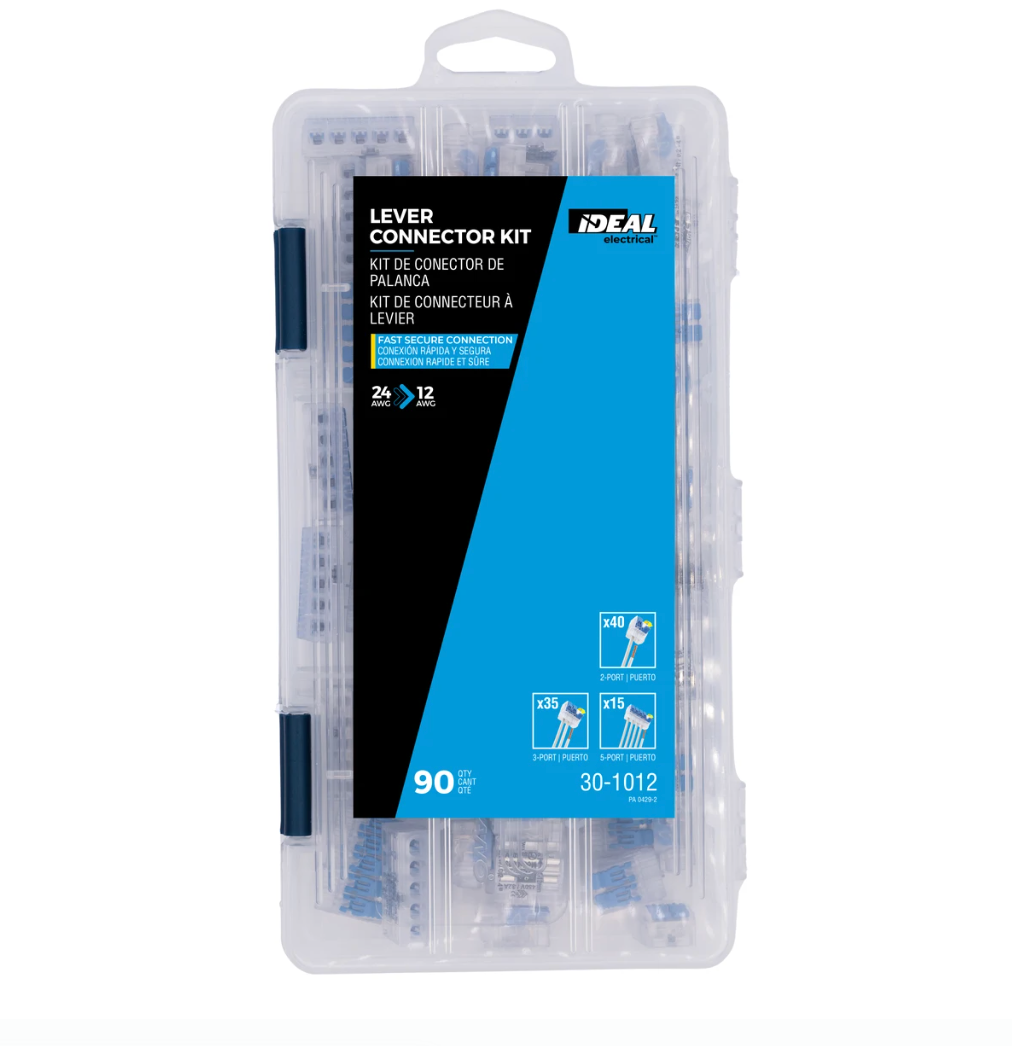 12 AWG Lever Connectors Kit 90-Piece